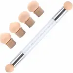 Nail Art Tool Pen Dual Head Nail Sponge Brush (Pack of 1)