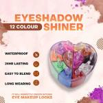 12 Color Natural Look Eyeshadow makeup (pack of 1)Multicolor.