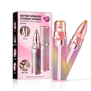 Eyebrow Trimmer, 2 in 1 Rechargeable Facial Hair Remover(Pack o f 1).
