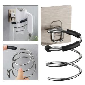 Hair Dryer Holder Rack Blower Organizer Shelf Stainless Steel Stand (Pack Of 1).