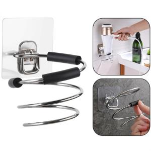 Stainless Steel Stand for Bathroom and Barber Hairdryer Holder (Pack of 1)