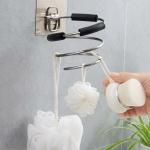 Hair Dryer Holder Rack Blower Organizer Shelf Stainless Steel.