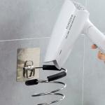 Hair Dryer Holder Rack Blower Organizer Shelf Stainless Steel.