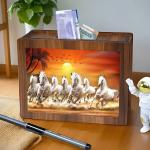 Wooden Money Piggy Bank with Savings Chart 100,000 Rupees ( 1 Piece).