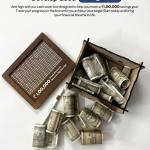Wooden Money Piggy Bank with Savings Chart 100,000 Rupees ( 1 Piece).