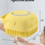 Body Scrubber with Soap Dispenser for Shower, 1 Pack Silicone Kids, Women.