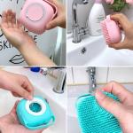 Body Scrubber with Soap Dispenser for Shower, 1 Pack Silicone Kids, Women.