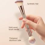 Foundation Brush Make Up Brush Flat Top Brush 2 in 1 Double-Sided Beauty Makeup Tools 1 Pcs
