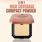 Primer+Matte Compact Powder Foundation Shade (Natural Nude) | All-in-One Primer & Foundation ( 1 Piece).