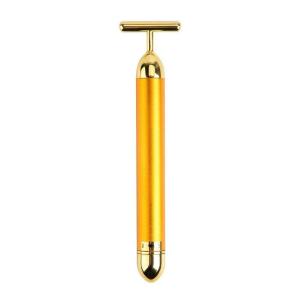 24k Golden Pulse Facial Massager, T-Shape Electric Sign Face Massage Tools ( Pack of 1).