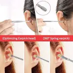 6-Piece Spring Earwax Removal Tool Set (Multicolor)