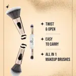 4 in 1 Foundation brush All in One Makeup Brush Set(Golden) 1 Piece.