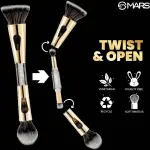 4 in 1 Foundation brush All in One Makeup Brush Set(Golden) 1 Piece.