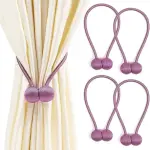 Curtain Tiebacks Curtain Drape Hold backs Clips Rope Holder Tie Back for Home Bedroom Office (1 Pair, 2pcs)