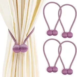 Curtain Tiebacks Curtain Drape Hold backs Clips Rope Holder Tie Back for Home Bedroom Office (1 Pair, 2pcs)
