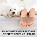 Silicone Half Heel Protector Socks Moisturizing Socks For Foot-Care, Heel.( 1 Pair).
