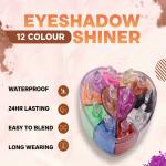 12 Color Natural Look Eyeshadow makeup (pack of 1)Multicolor.