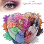 12 Color Natural Look Eyeshadow makeup (pack of 1)Multicolor.