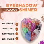 12 Color Natural Look Eyeshadow makeup (pack of 1)Multicolor.