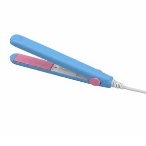 Hair Straightener Mini Professional Hair Pressing Machine With Temperature Control, Flat Iron Plate With Plastic Storage Box, Pack of 1, Random color