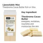 Wax White Chocolate Liposoluble Soft Wax Refill Roll-on Cartridge for Full Body Waxing Hair Removal Cream(100ml)