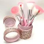 8pcs Soft Bristle Face and Eye Wooden Color Makeup Brush Set.