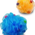 Sponge – Premium Round Loofah Body Wash Puff and Shower Scrubber (Pack of 2)