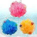 Sponge – Premium Round Loofah Body Wash Puff and Shower Scrubber (Pack of 3)