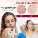 Sponge – Premium Round Loofah Body Wash Puff and Shower Scrubber (Pack of 2)