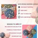 Sponge – Premium Round Loofah Body Wash Puff and Shower Scrubber (Pack of 2)