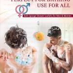 Sponge – Premium Round Loofah Body Wash Puff and Shower Scrubber (Pack of 2)