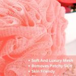 Sponge – Premium Round Loofah Body Wash Puff and Shower Scrubber (Pack of 2)