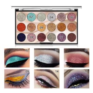 18 Color Eye Shadow Glittery Shades Palette (Pack of 1)