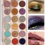 18 Color Eye Shadow Glittery Shades Professional  Makeup Eyeshadow 1 Pcs