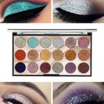 18 Color Eye Shadow Glittery Shades Professional  Makeup Eyeshadow 1 Pcs