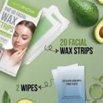 Women One Go Facial Wax Strips 20 Strips (Chamomile - Shade 01)