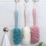 Loofah Back Scrubber for Shower, Long Handle Bath Sponge Shower Brush 2 Pcs