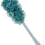 Back Scrubber for Shower, Long Handle Bath Sponge Shower Brush with Hand loofah Multicolour  (Pack of 1).