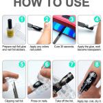 (10 Rolls) Nail Foil Transfer Sticker DIY Holographic Nail Decoration, 10 Designs Laser Nail, Women