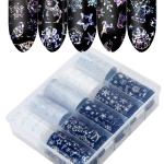 (10 Rolls) Nail Foil Transfer Sticker DIY Holographic Nail Decoration, 10 Designs Laser Nail, Women