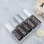 (10 Rolls) Nail Foil Transfer Sticker DIY Holographic Nail Decoration, 10 Designs Laser Nail, Women