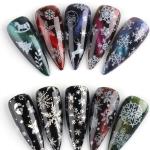 (10 Rolls) Nail Foil Transfer Sticker DIY Holographic Nail Decoration, 10 Designs Laser Nail, Women