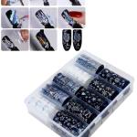 (10 Rolls) Nail Foil Transfer Sticker DIY Holographic Nail Decoration, 10 Designs Laser Nail, Women