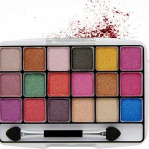 OB 18 color shimmer eyeshadow | smokey eyeshadow | professional eyeshadow 16 g  (MULTICOLOR)