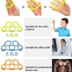 Finger Stretcher Resistance Band Hand Grip/Fitness Grip (Pack of 3)