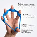 Finger Stretcher Resistance Band Hand Grip/Fitness Grip (Pack of 3)