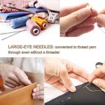 Hand Sewing Needle  (Embroidery Needle, Tapestry Needle, Knitting Needle Needle, Universal Needle 7cm, 6cm, 5.2cm Pack of 9)