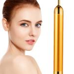 24k Golden Pulse Facial Massager, T-Shape Electric Sign Face Massage Tools ( Pack of 1).