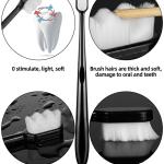 2 Pcs Soft Toothbrush  Micro-Nano Bristled For Sensitive Teeth Toothbrush Extra Soft Toothbrush.