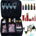 Professional 16 in 1 layer Makeup Case Organizer Bag for Women Travel Cosmetic Kit Storage